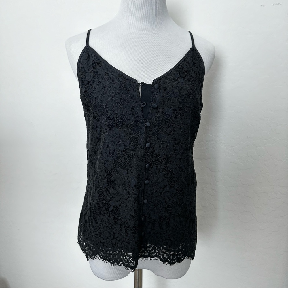 A&F Black lace camisole tank top NEW with tags